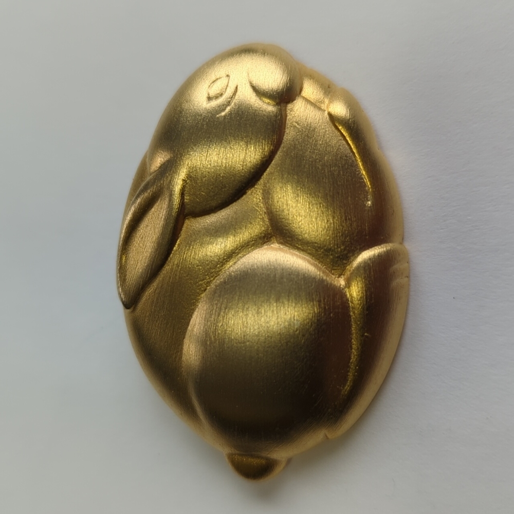 Vintage JJ Jonette Jewelry Rabbit Pin Brooch RARE